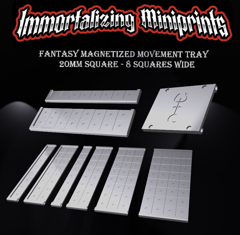 Fantasy Magnetized Modular Movement Tray 8x 20mm square