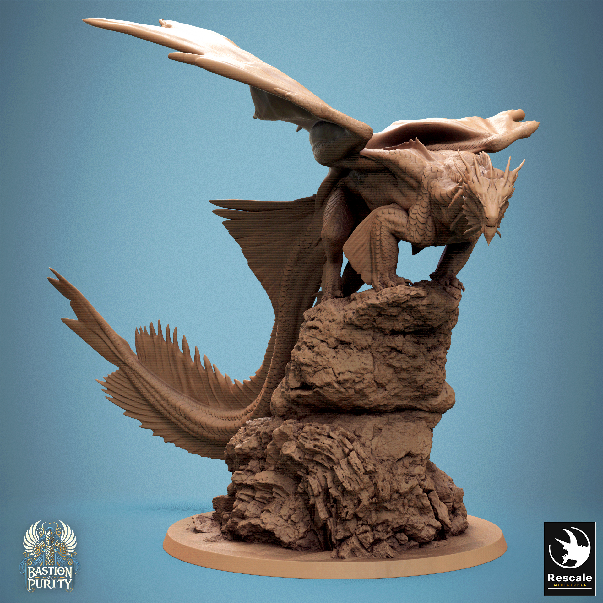 Metallic Bronze Dragon - 2024 Redesign Stance