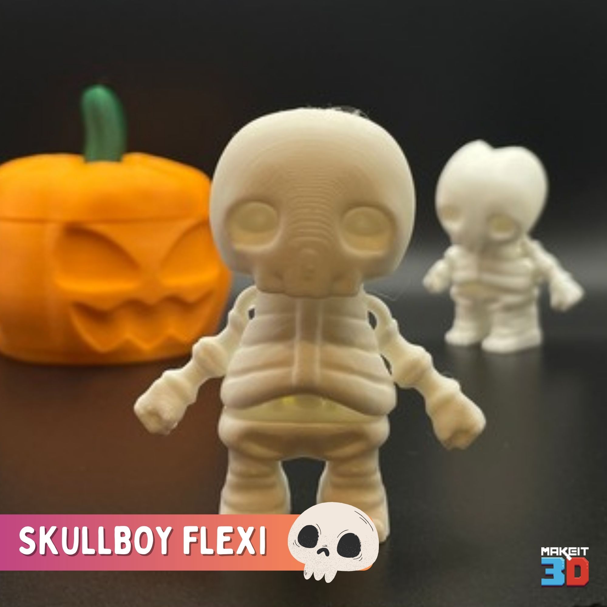 3D Printable Skull Boy