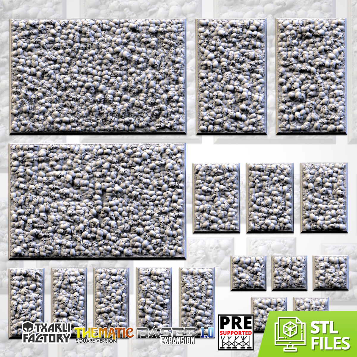 Death Skulls Bases (Square) Expansion