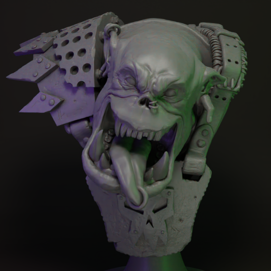 Maniac Ork Bust