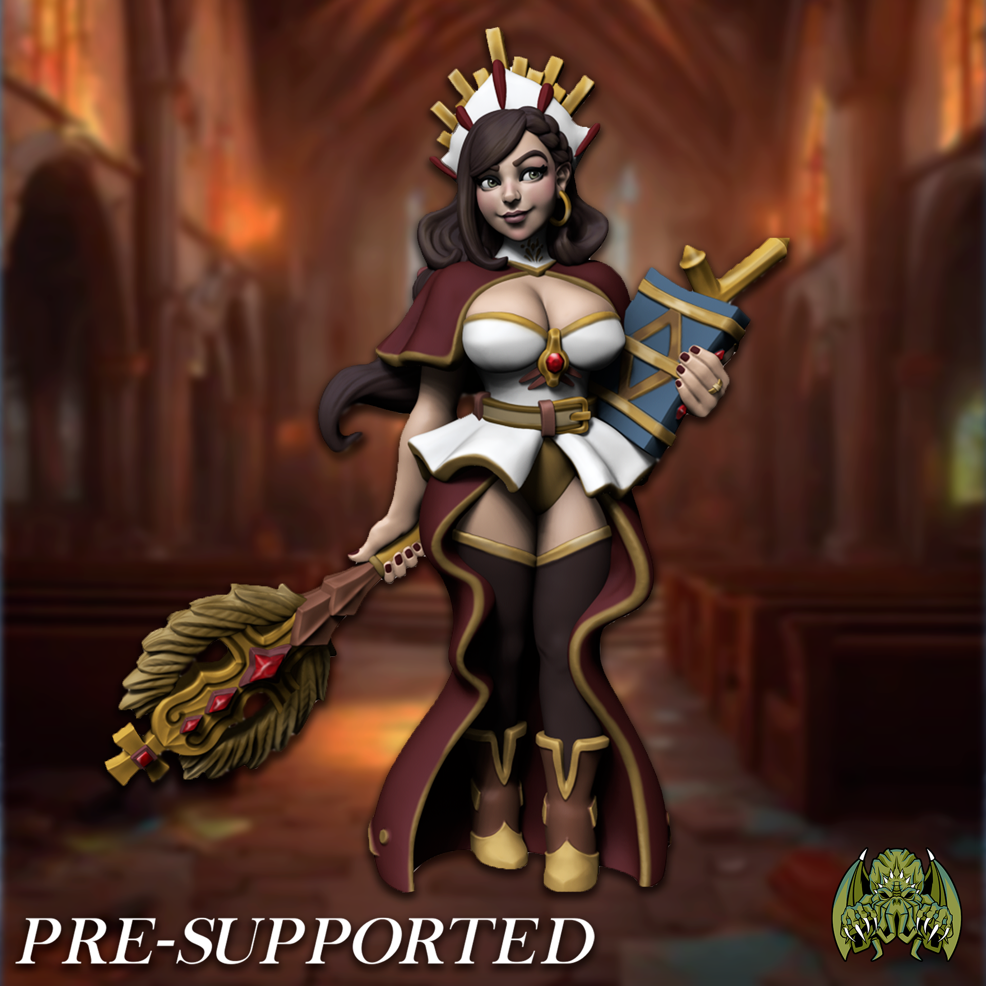 Nadya Dawnseeker [PRE-SUPPORTED] Female Cleric Saint