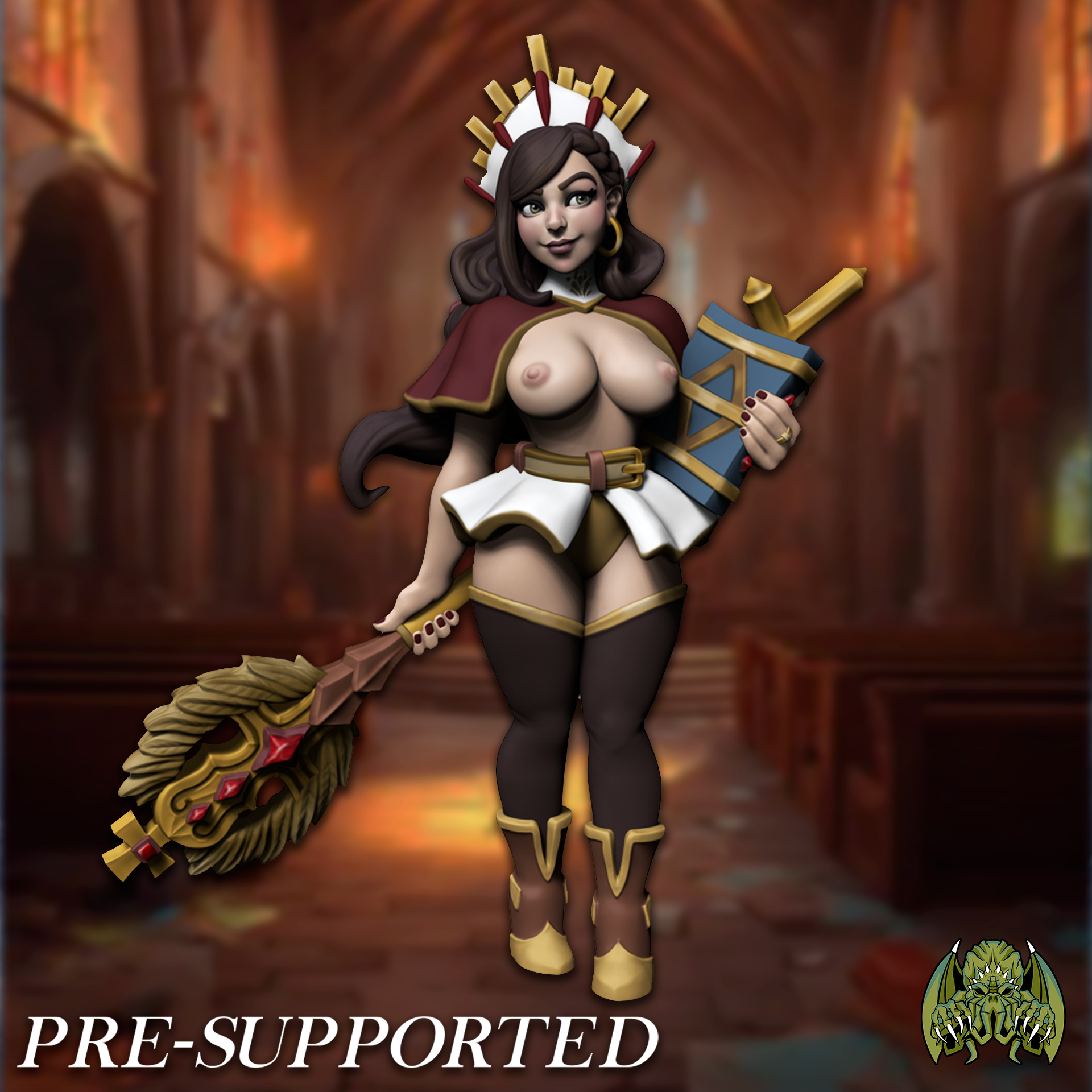 [NSFW] Nadya Dawnseeker [PRE-SUPPORTED] Female Cleric Saint
