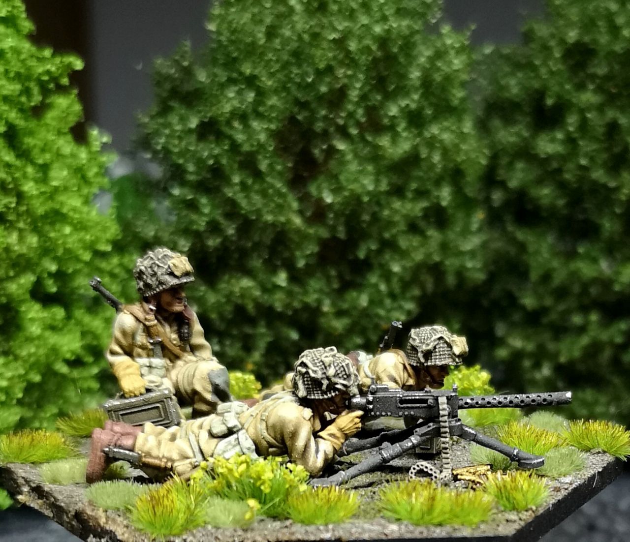 28mm US paratroopers MMG M1919 30. Caliber