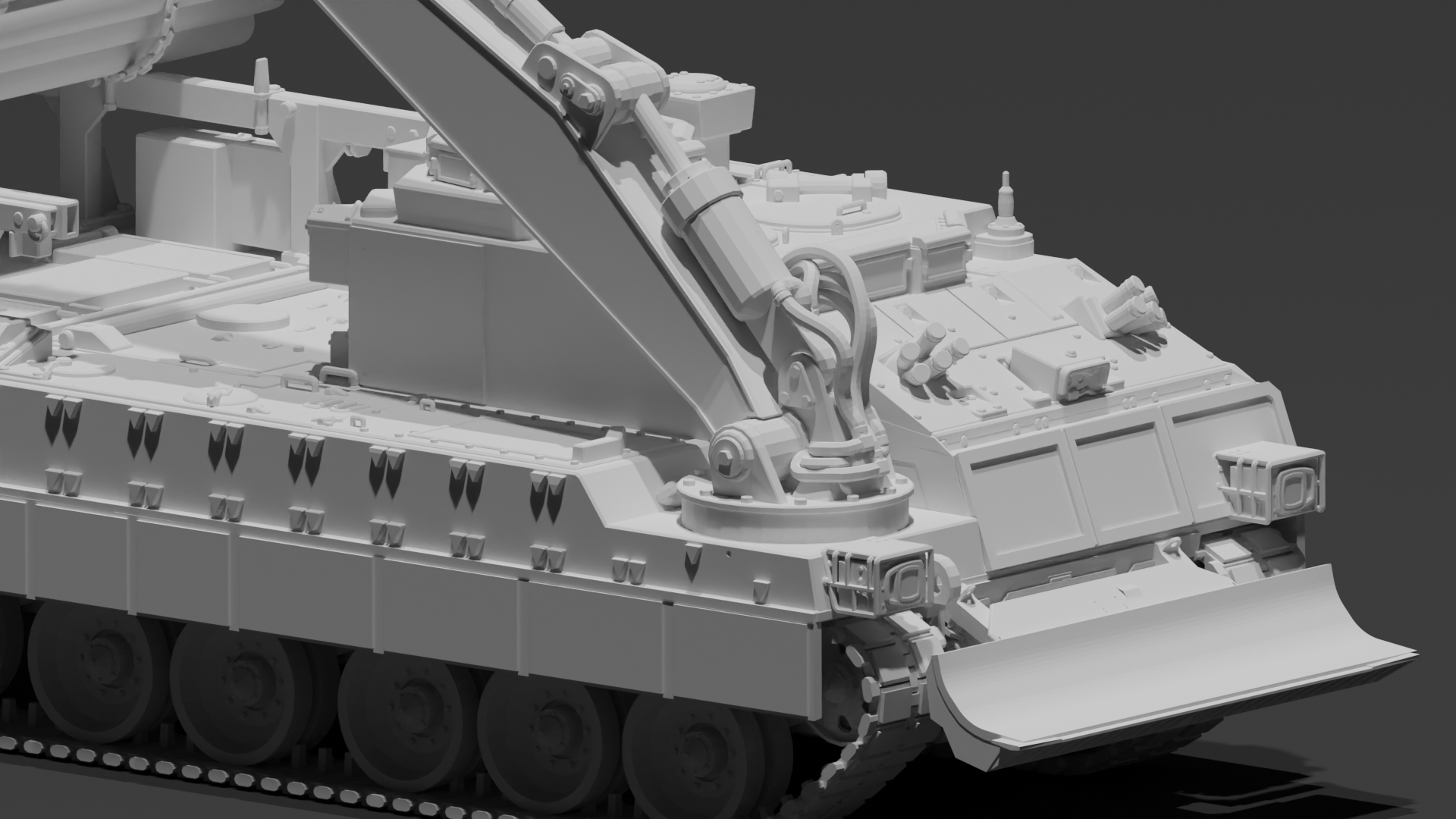 Trojan AVRE CEV with mine plow