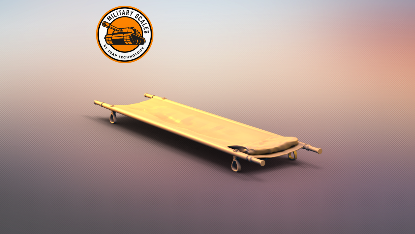 Stretcher unfolded