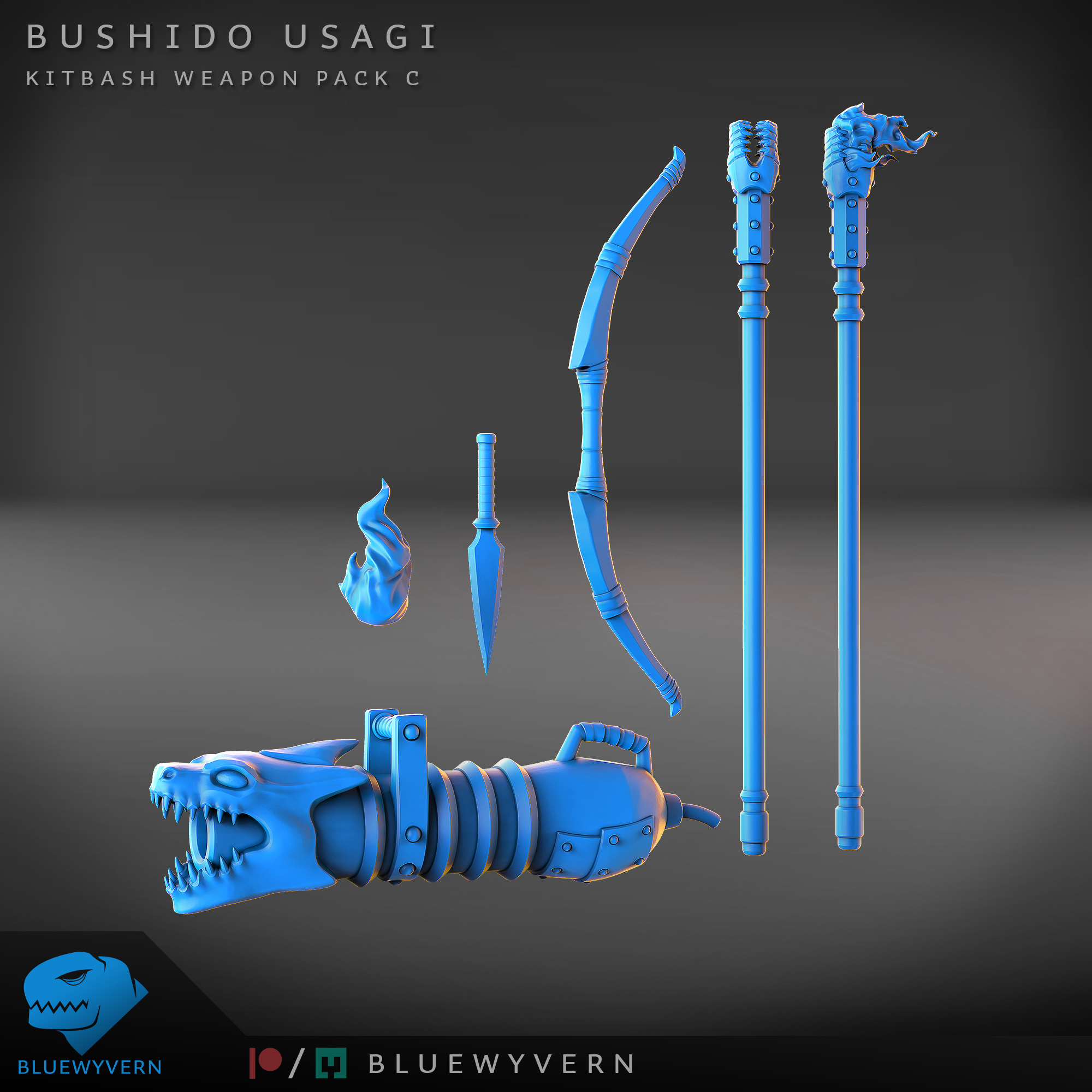 Bushido Usagi - Kitbash Weapon Pack C
