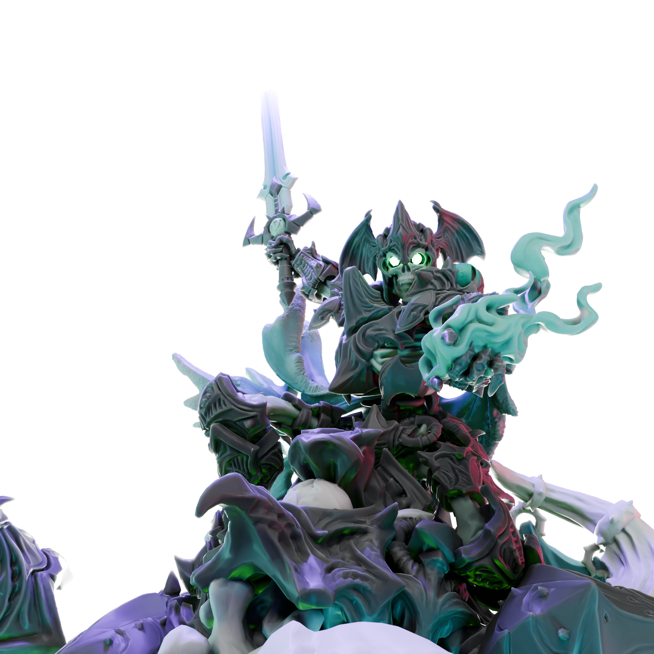 The sky-driver skeleton, Renders
