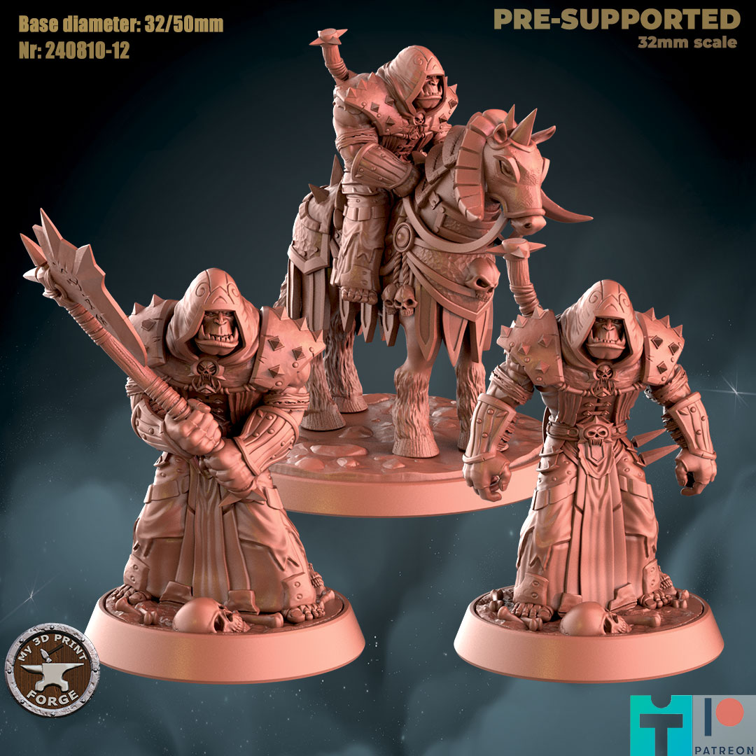 Death Knight Orc 3 models