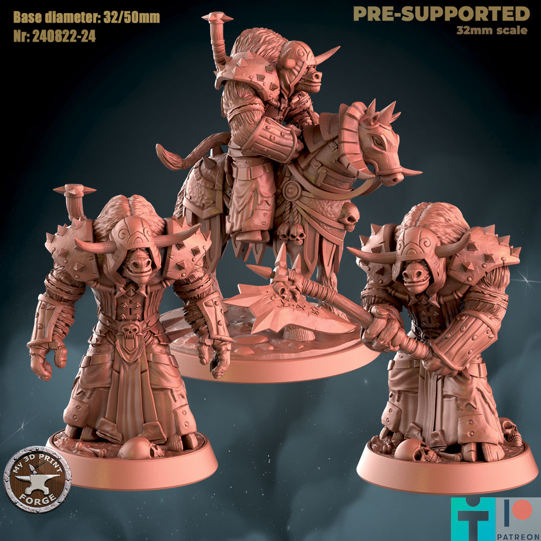 Death Knight Tauren 3 models