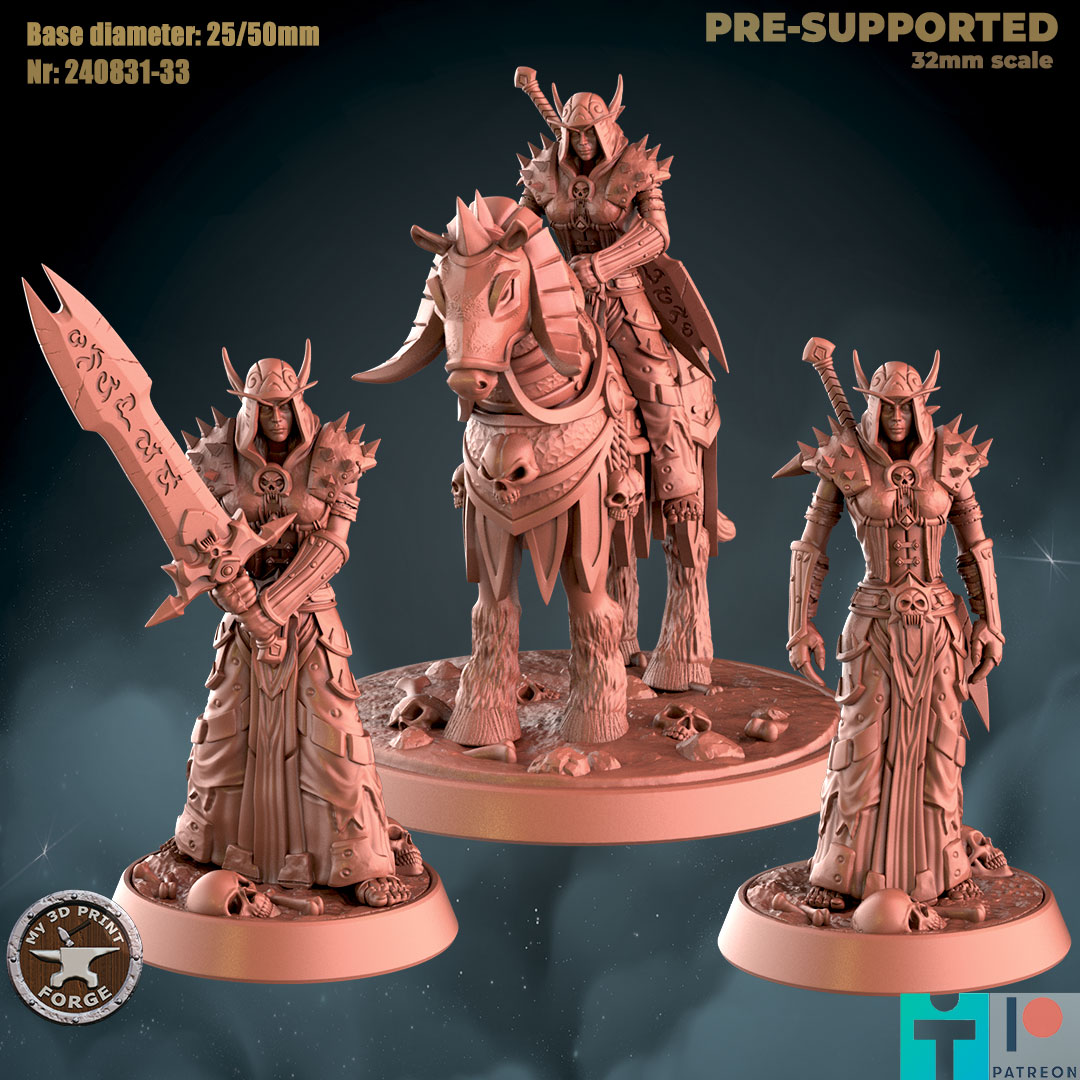 Death Knight BloodElf Female 3 models