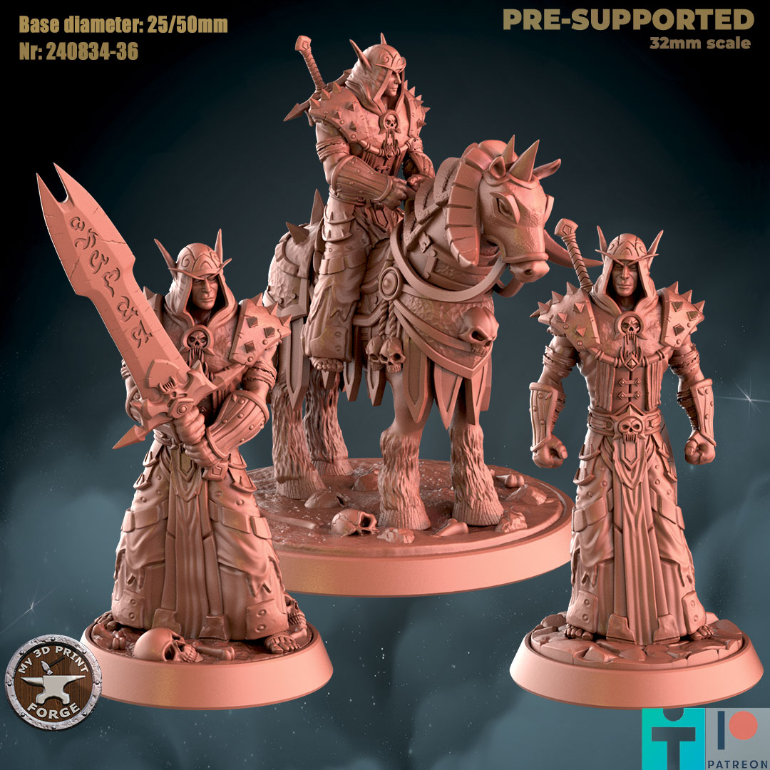 Death Knight BloodElf 3 models