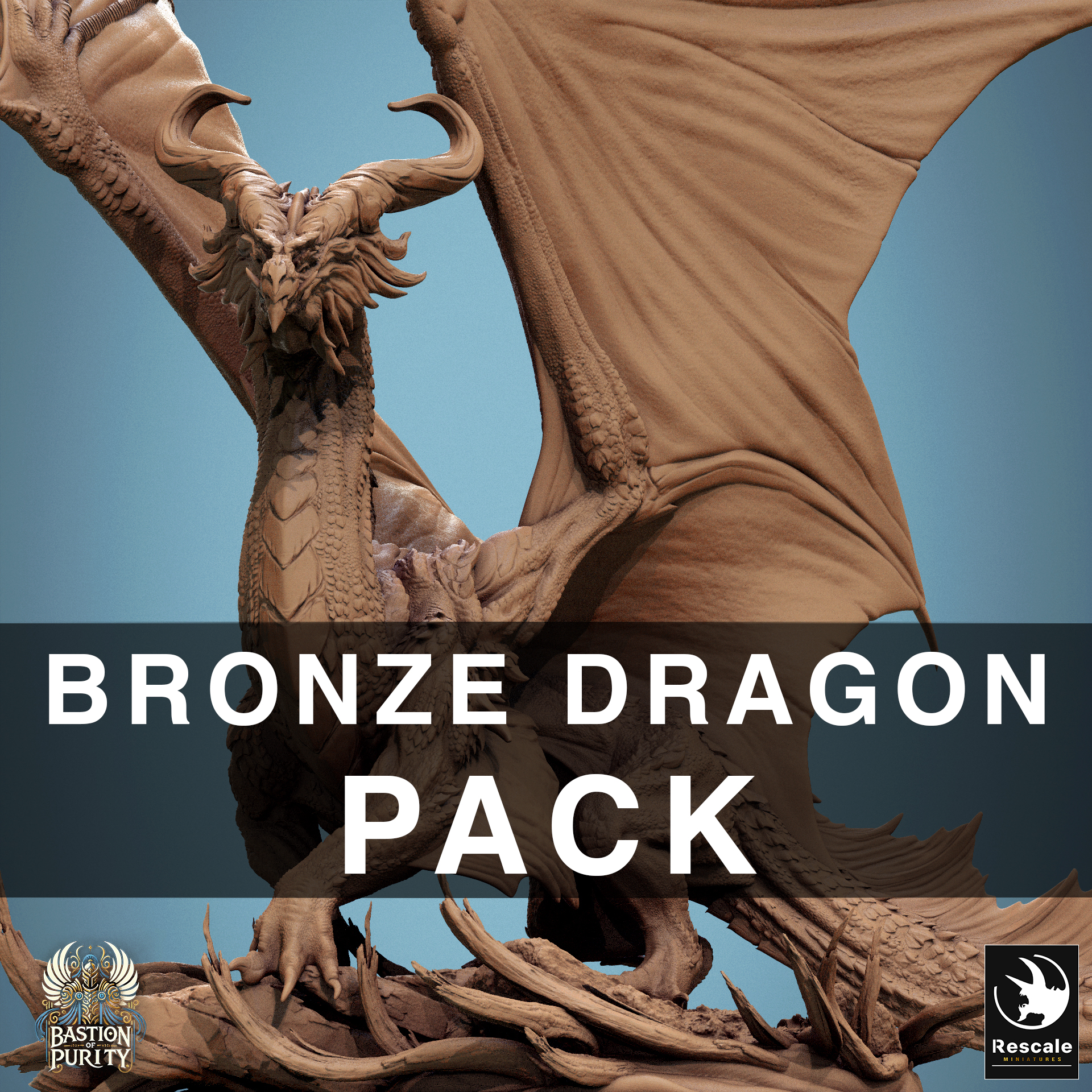 Pack Legendary Metallic Bronze Dragon