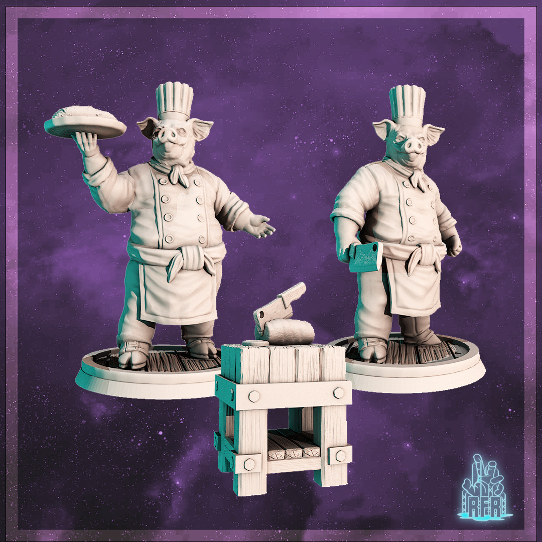 Baconback, the spicebringer bundle - Tabletop miniature (Pre-Supported)