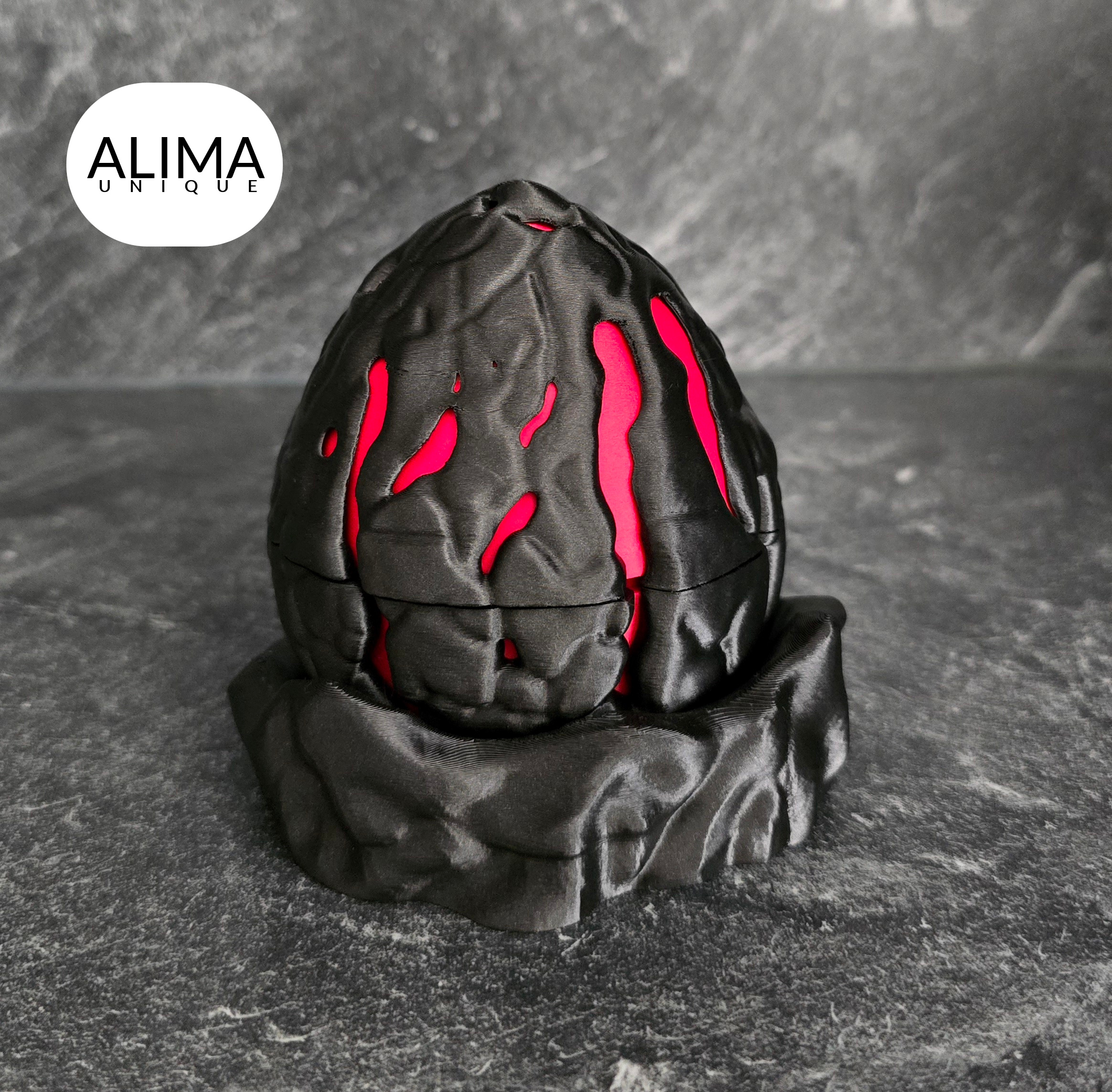 Vulcanic dragon egg + night light