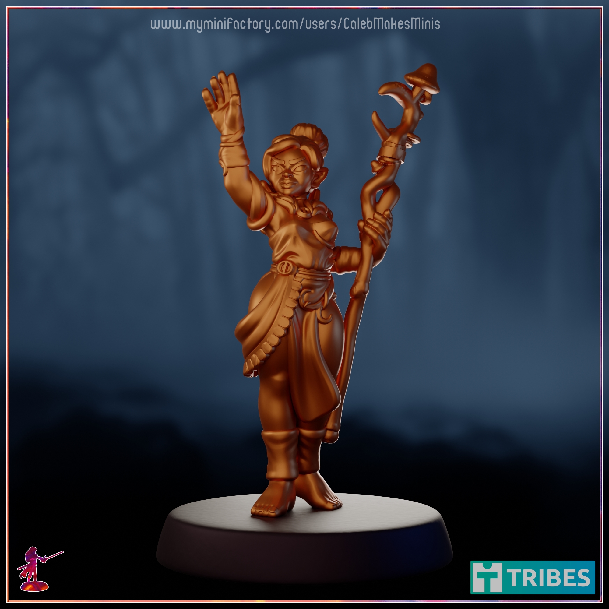 (NSFW) "Lwandle" the Druid - Pinup [PRE-SUPPORTED] | Copper Elves Series