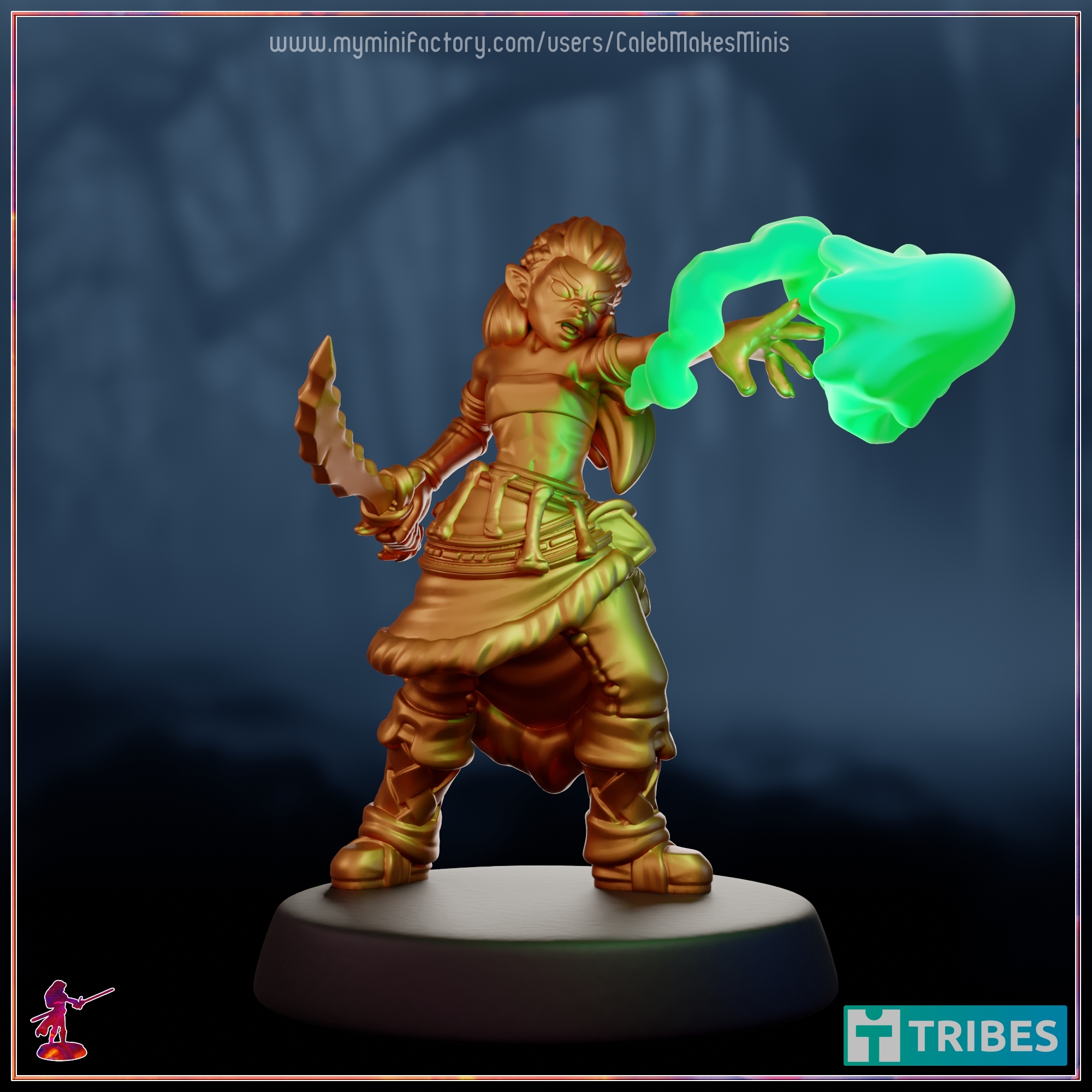 "Nohle" the Magus [PRE-SUPPORTED] | Copper Elves Series