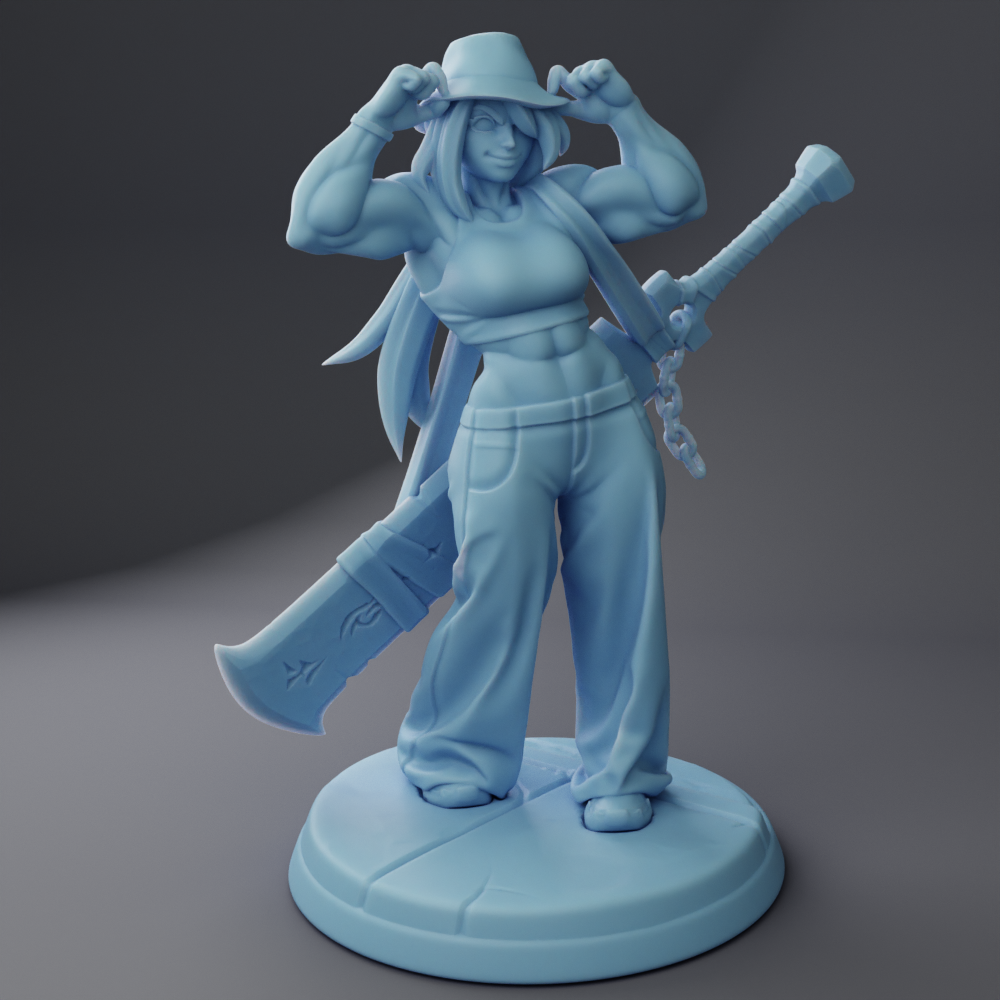 Kit the Breaker ( Female Goliath Fighter / Human Warrior / Kitty-Bit )