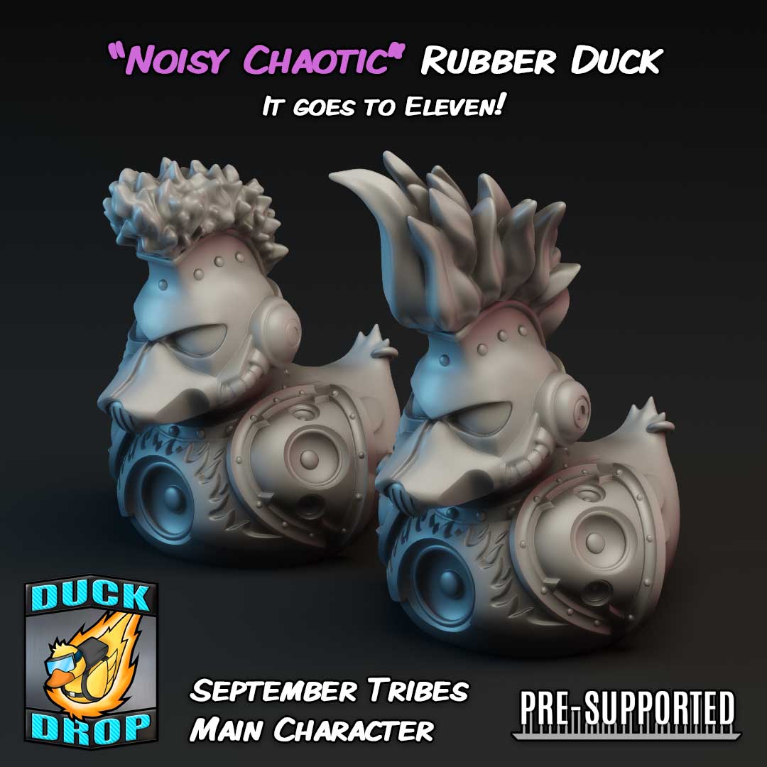 Noisy Chaotic Astral Marine Rubber Duck - Evil Space Warrior Proxy