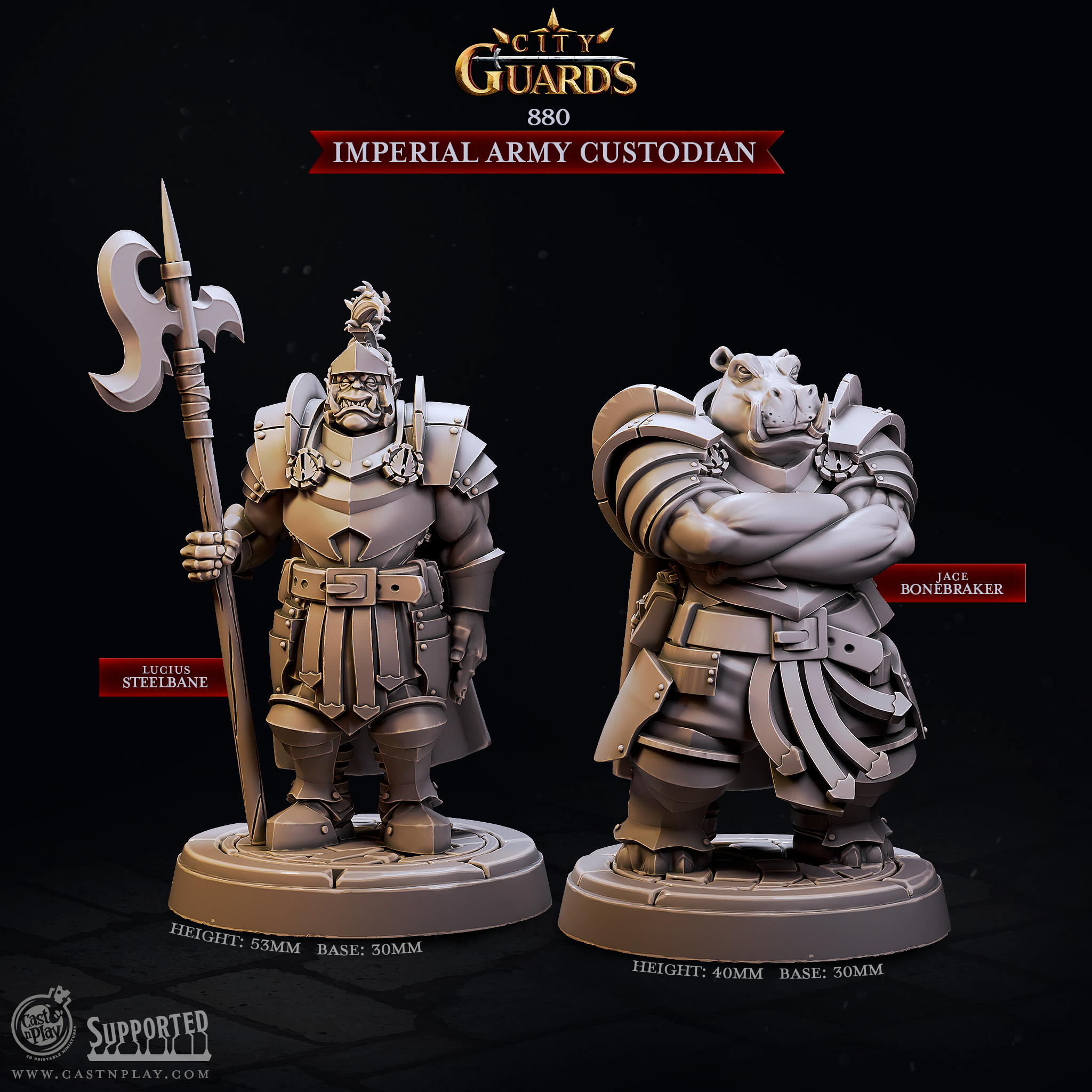 Imperial Army Custodian (Pre-Supported) | Cast n Play