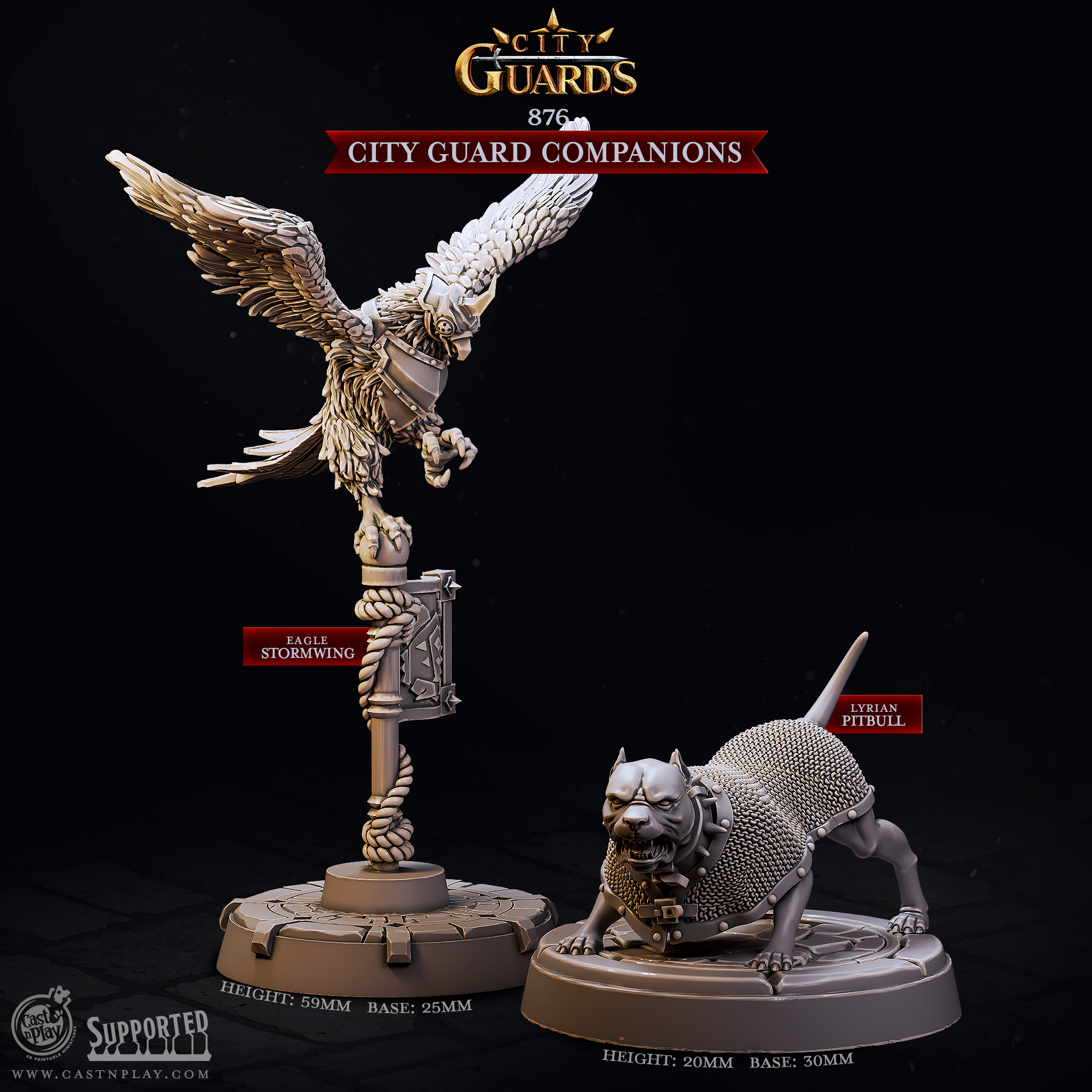 City Guard Companions (Pre-Supported) | Cast n Play