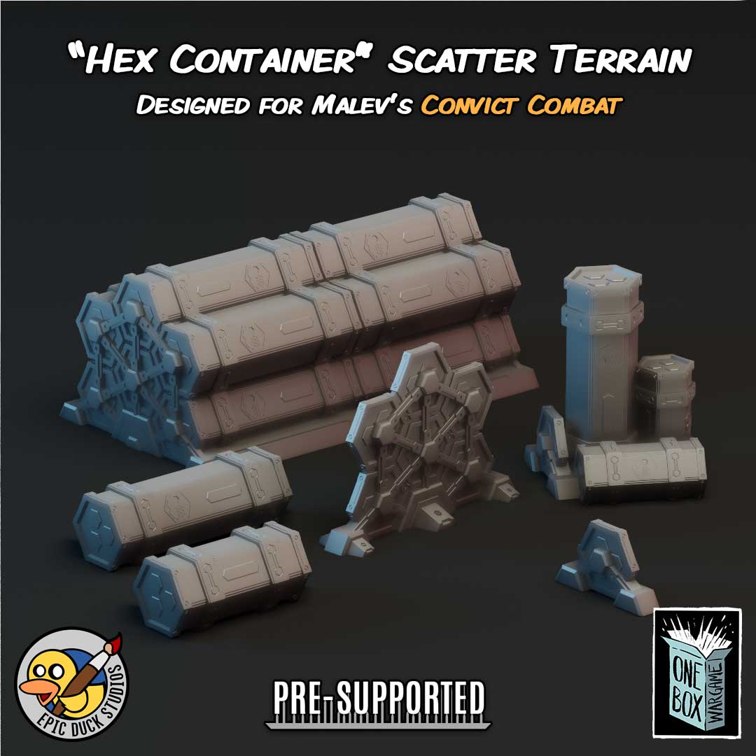 Hex Containers - Sci-Fi Scatter Terrain