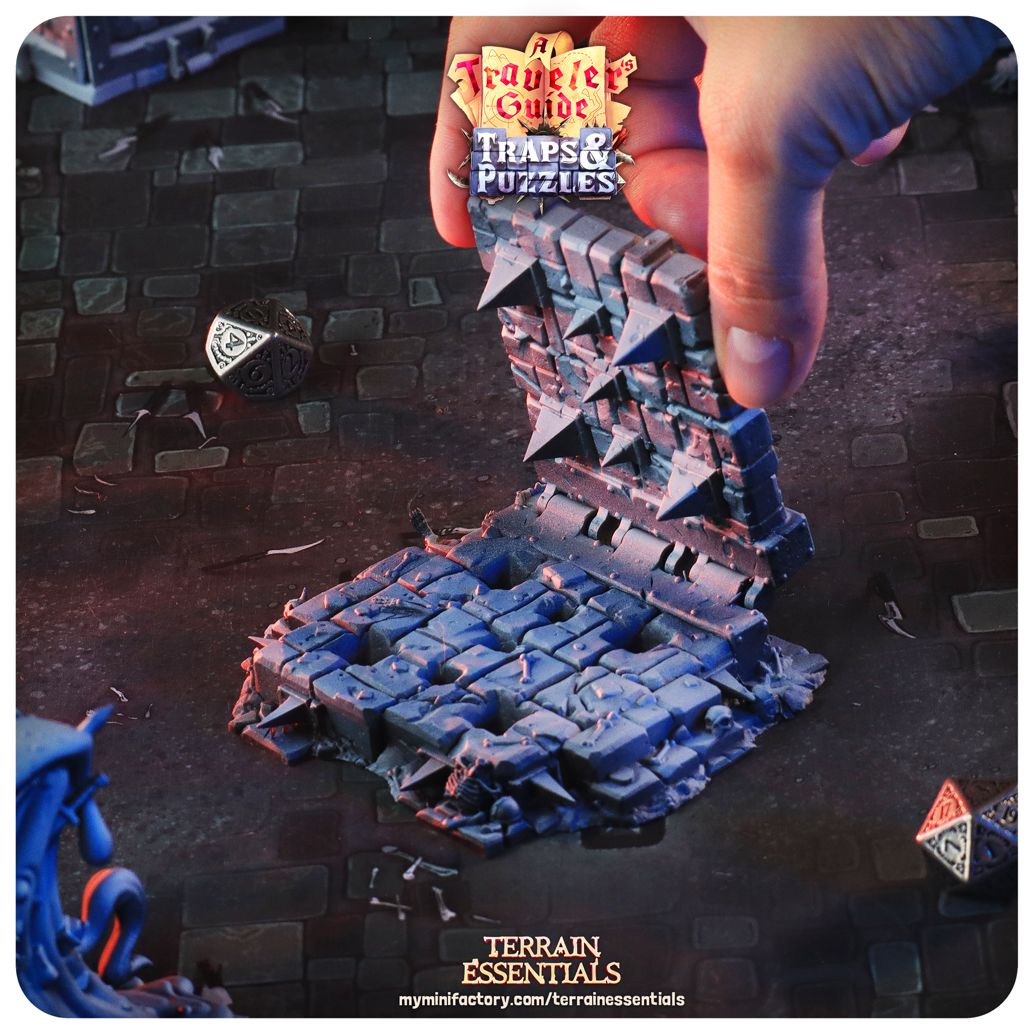 Terrain Trap - Crocodile Wall (Pre-Supported)