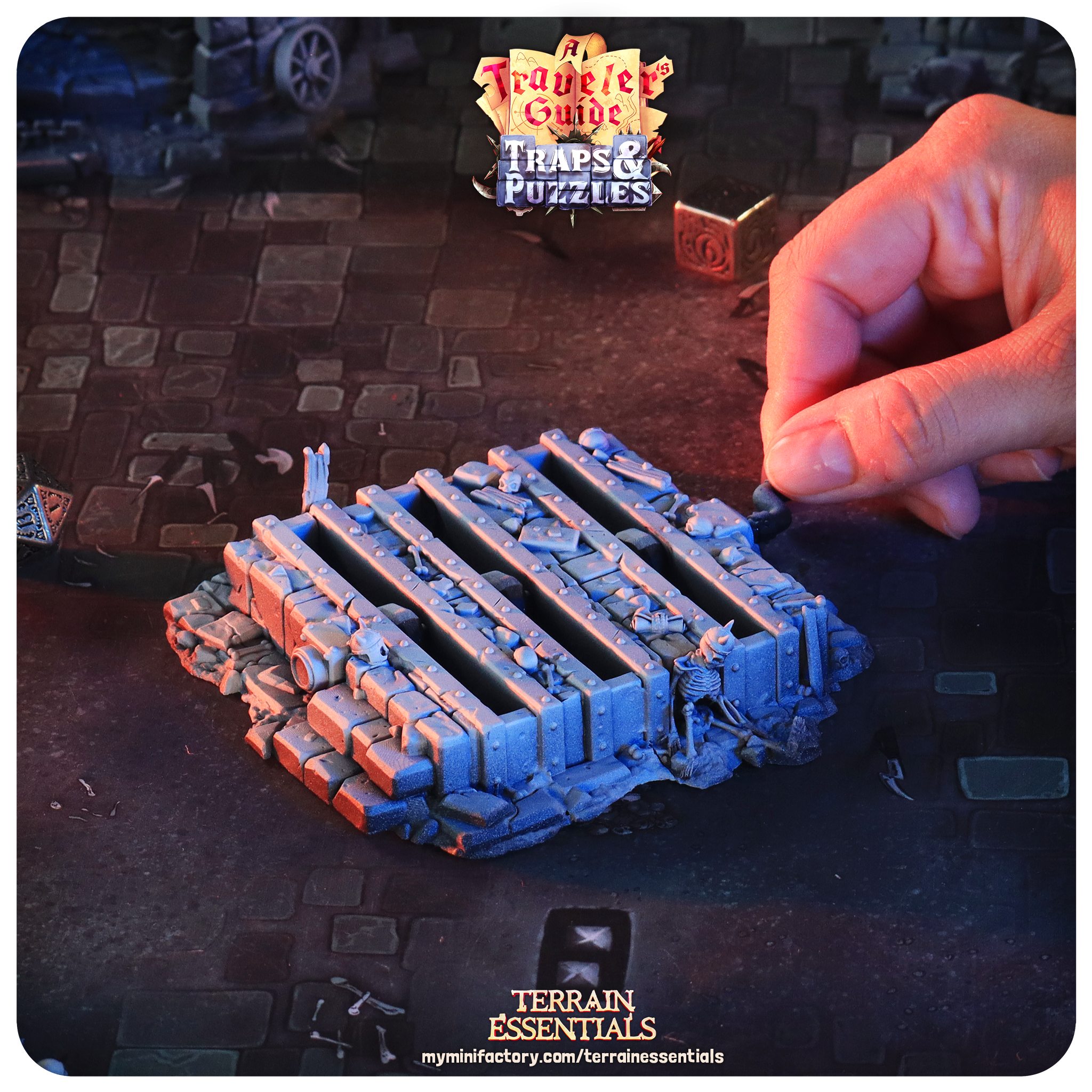 Terrain Trap - Knives Base (Pre-Supported)