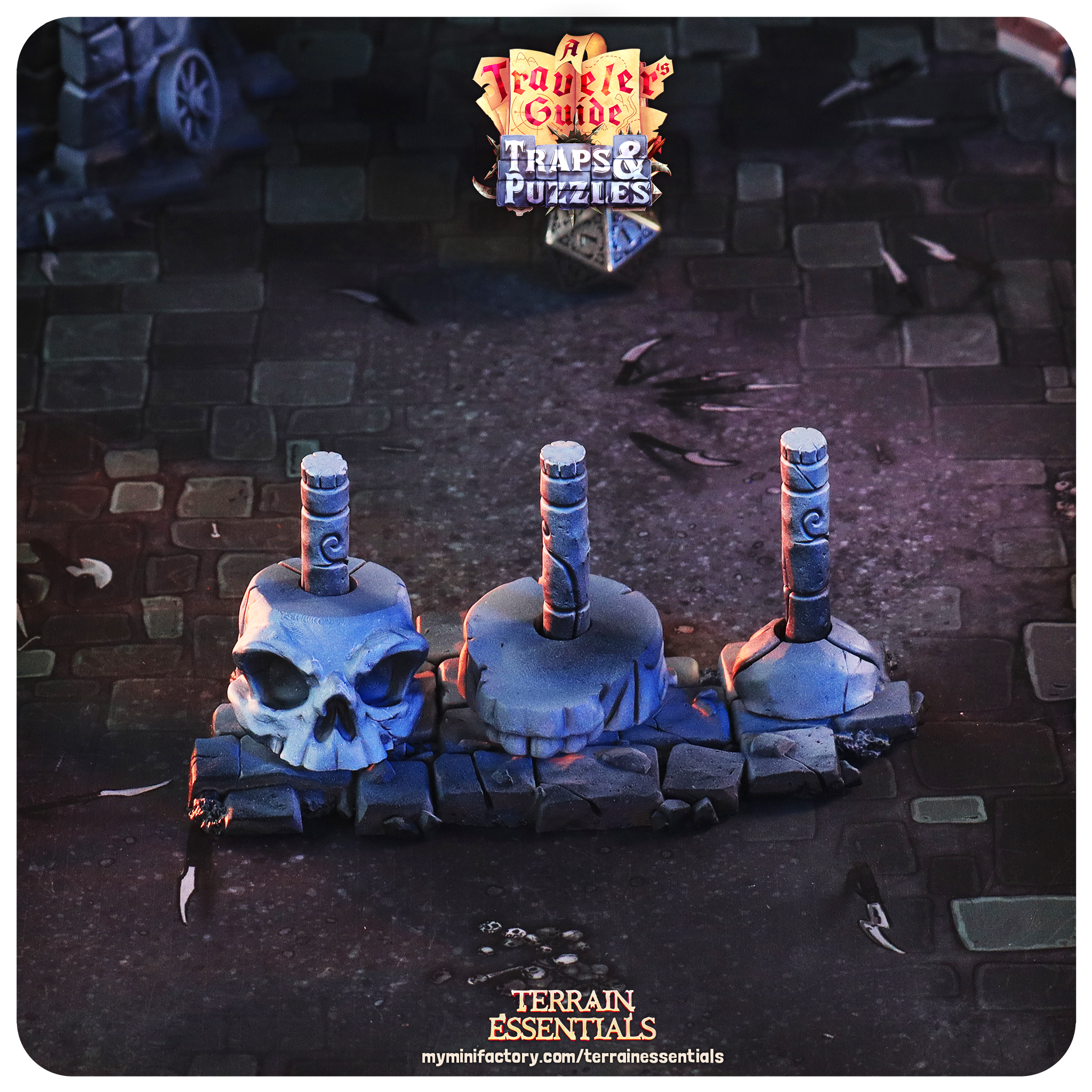 Terrain Puzzle - Skull Tower (Pre-Supported)