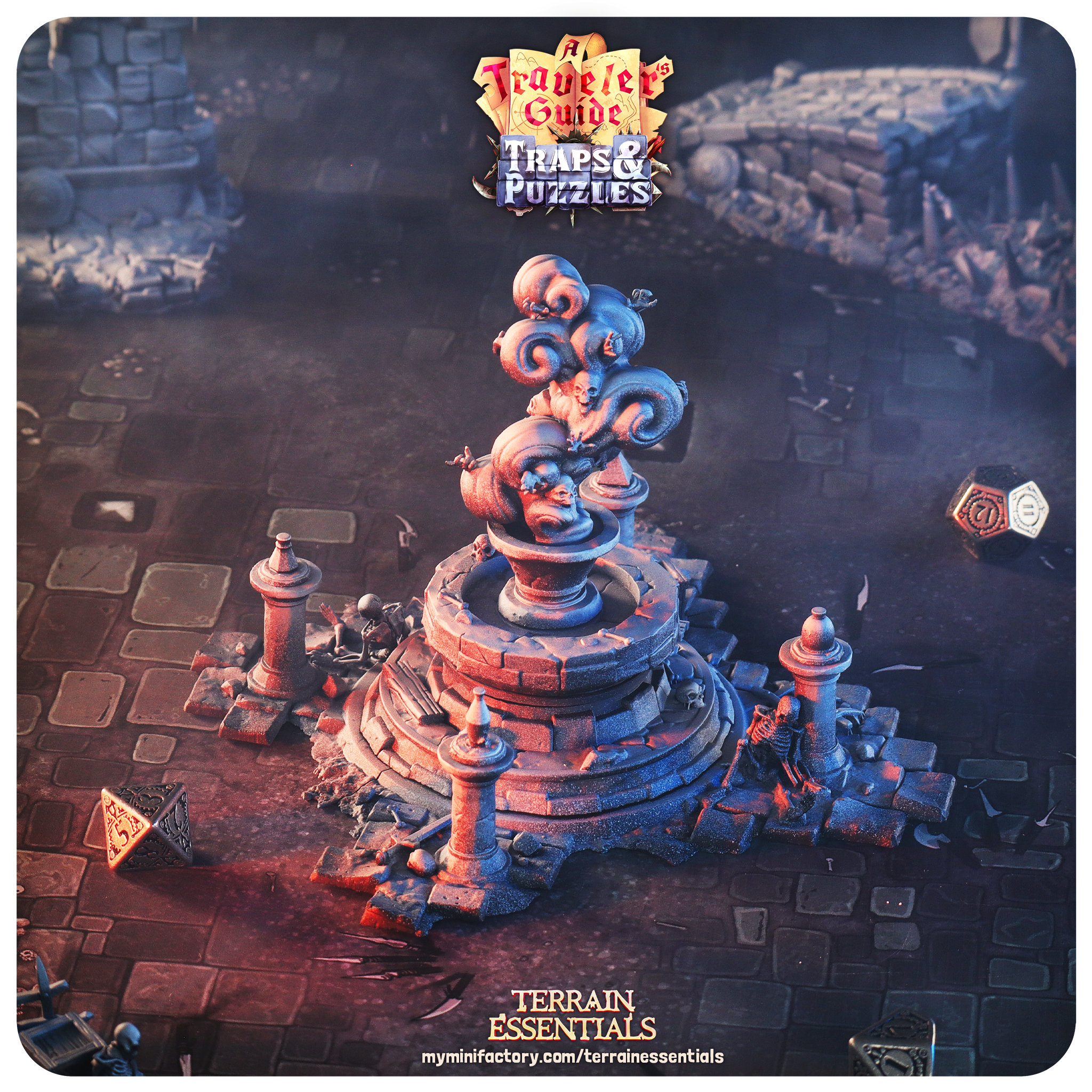 Terrain Puzzle - Fountain Of Youth (Pre-Supported)