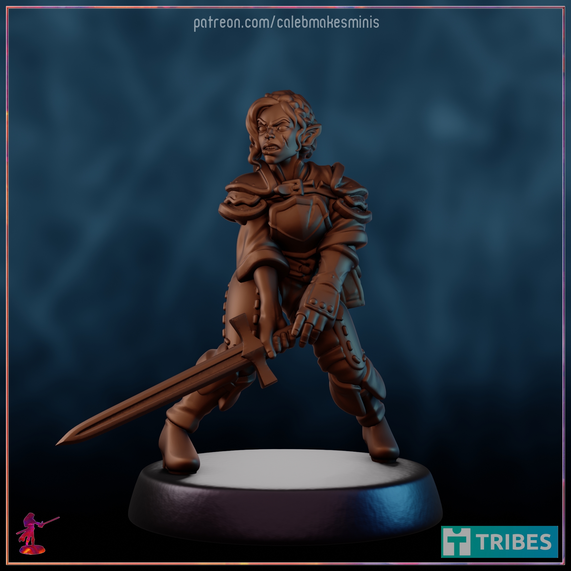 "Anessah" (Version A) [PRE-SUPPORTED] | Bronze Elf Series (2023)