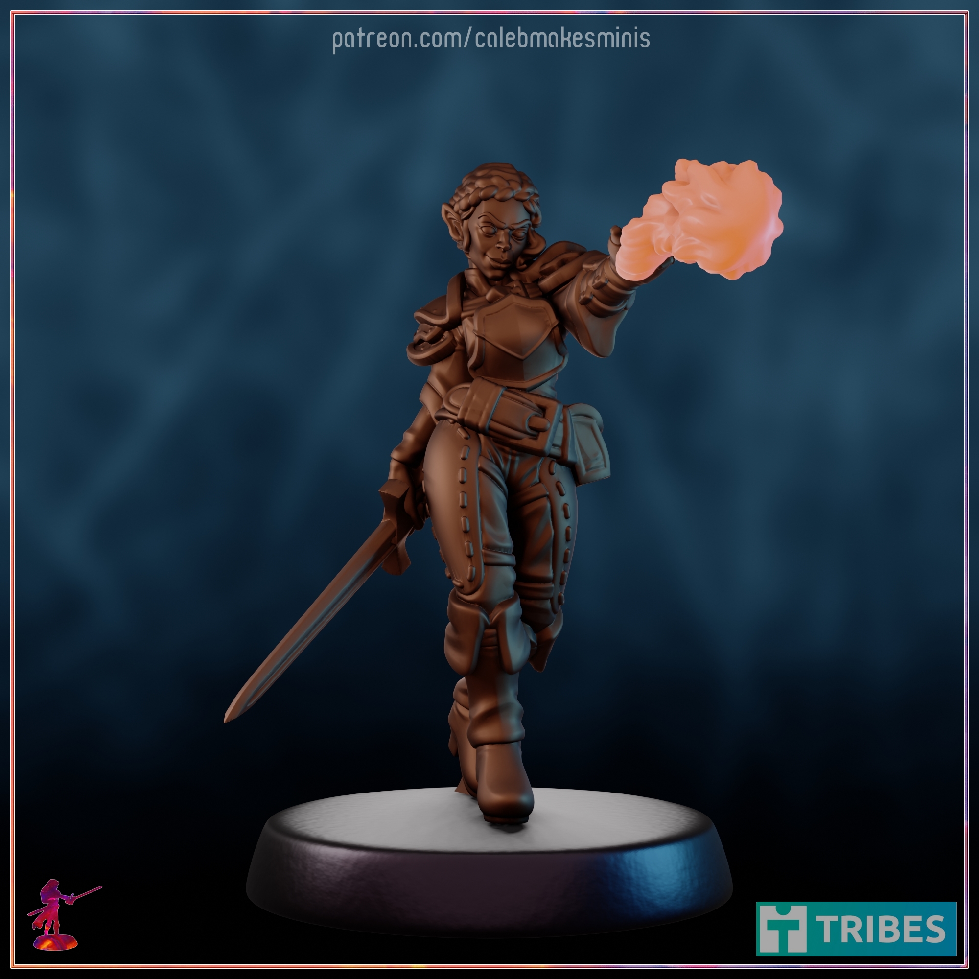 "Anessah" (Version B) [PRE-SUPPORTED] | Bronze Elf Series (2023)
