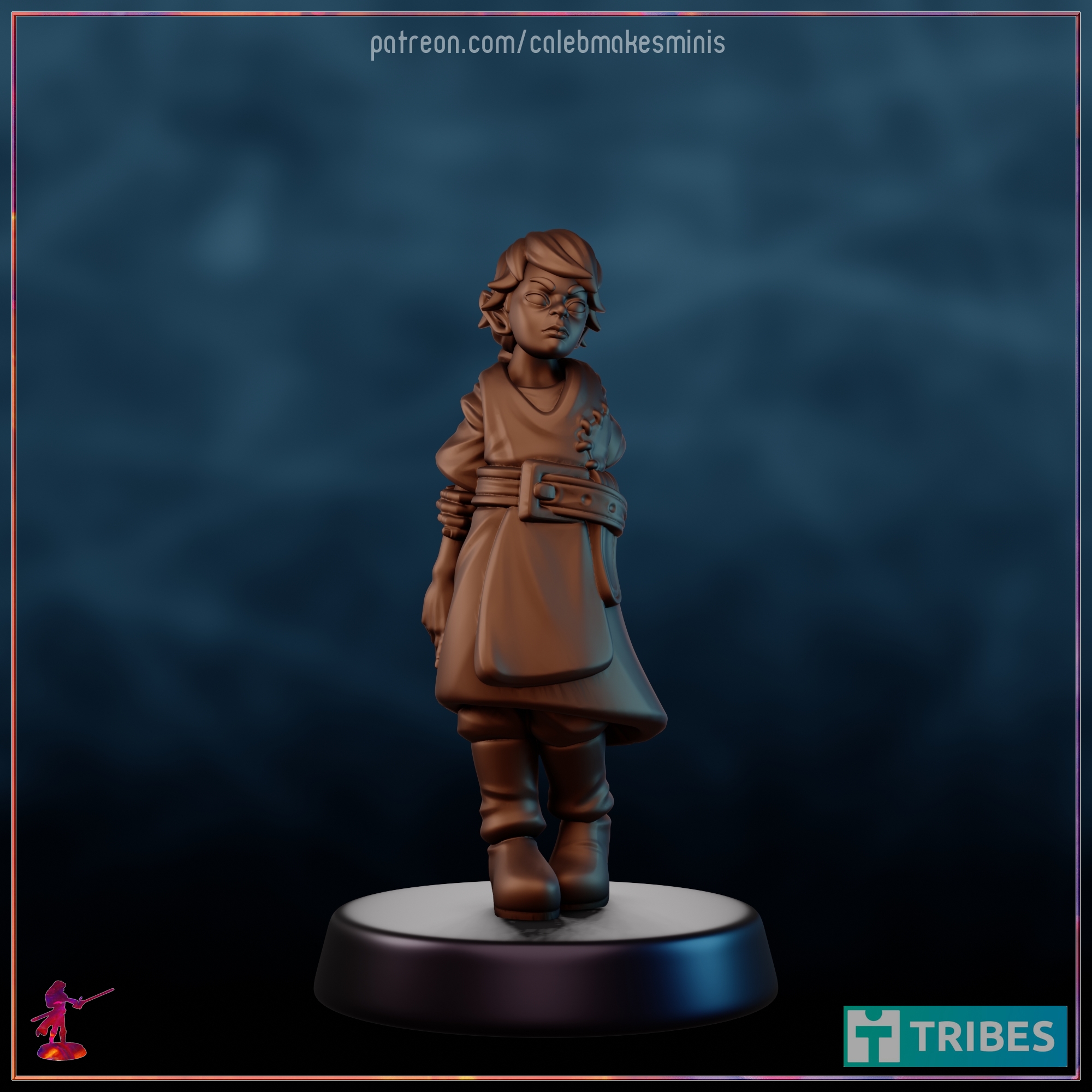 Peasant Child (Version A) [PRE-SUPPORTED] | Bronze Elf Series (2023)