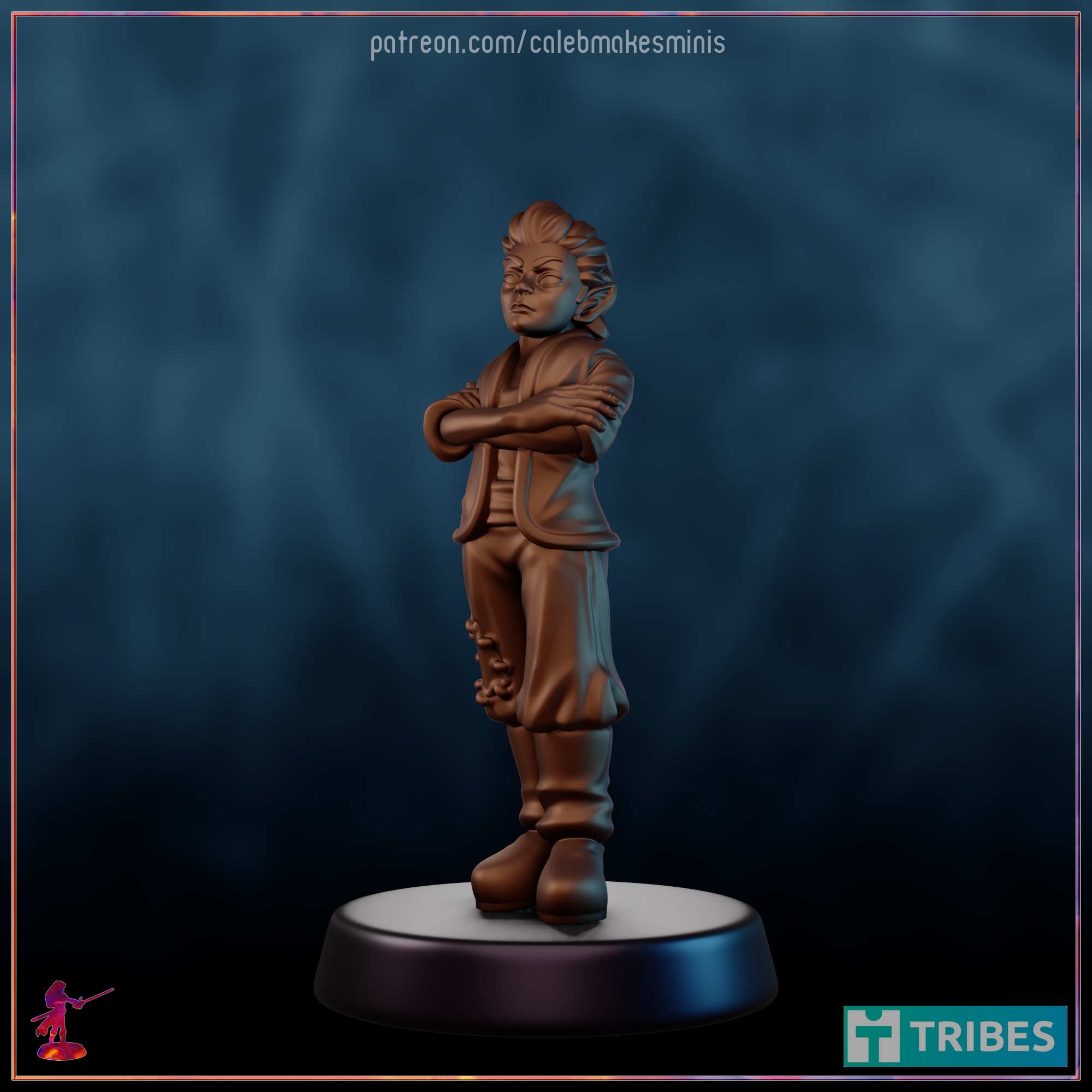 Peasant Child (Version B) [PRE-SUPPORTED] | Bronze Elf Series (2023)