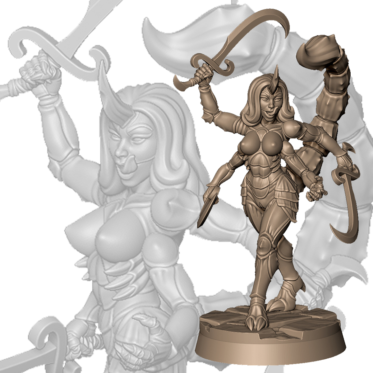 Scorpion lady warrior