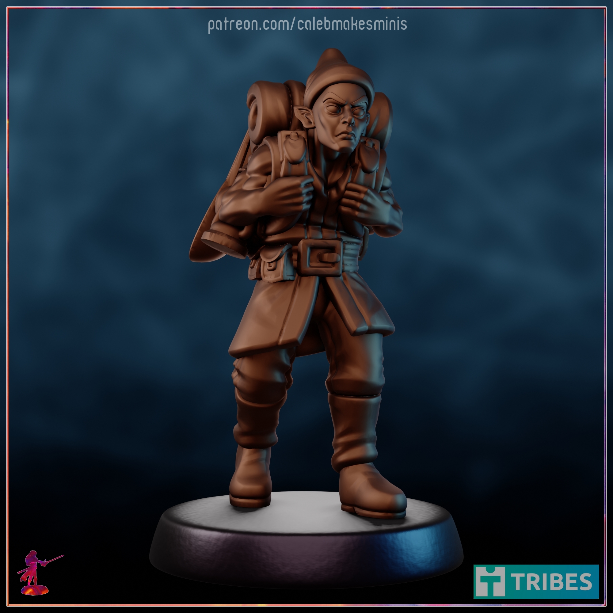 Traveling Merchant (Version A) [PRE-SUPPORTED] | Bronze Elf Series (2023)