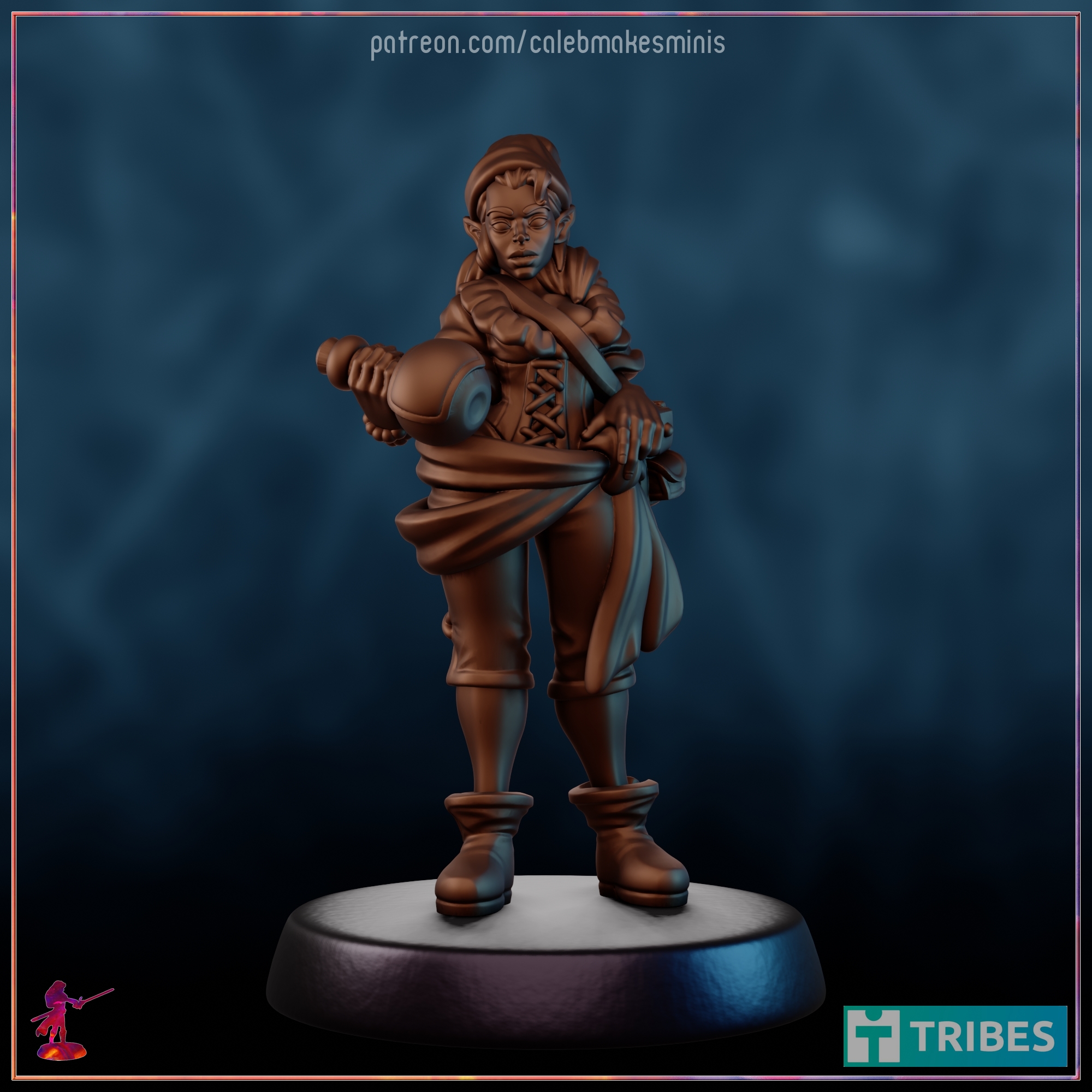 Traveling Merchant (Version B) [PRE-SUPPORTED] | Bronze Elf Series (2023)