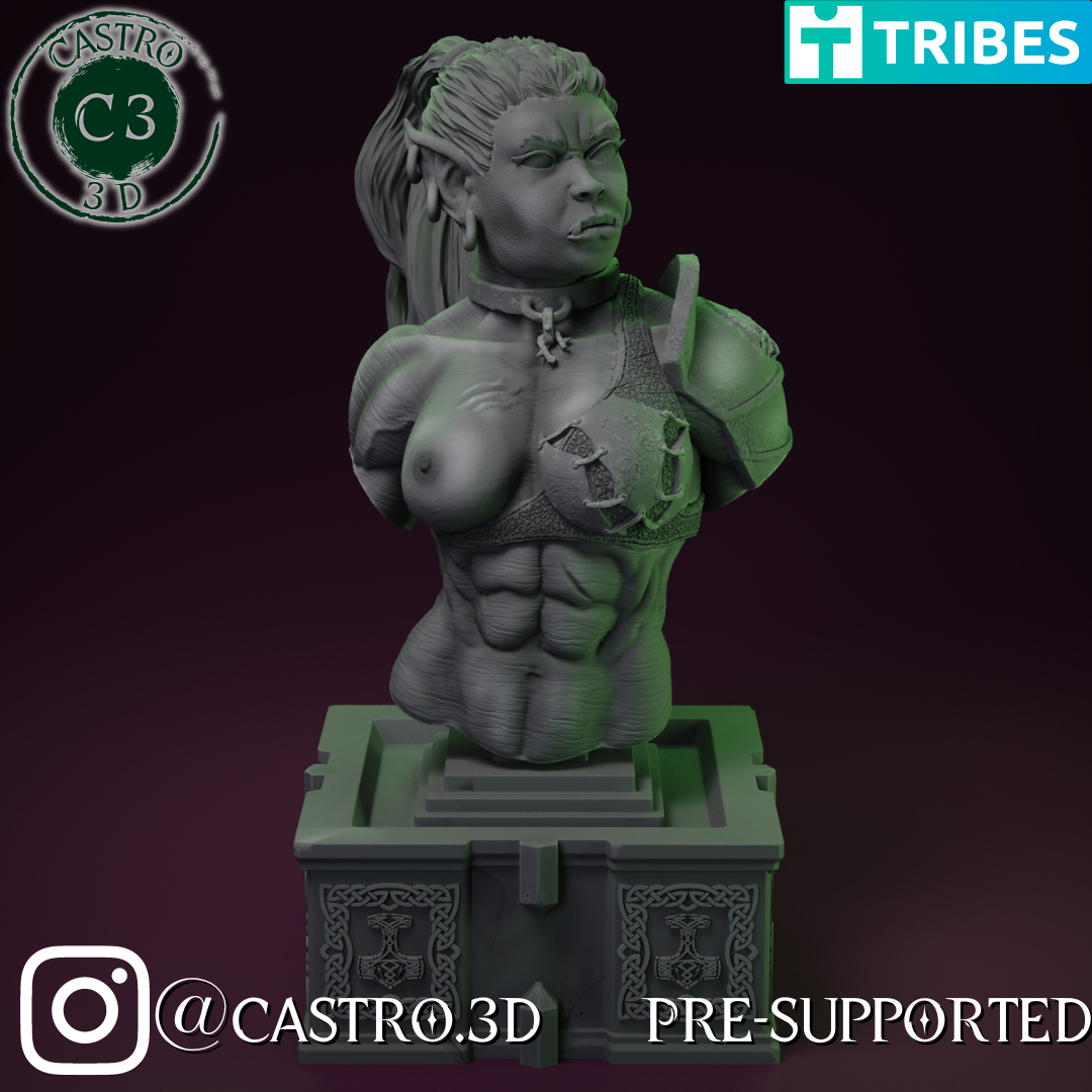 Ravaphine - The Intimidator - NSFW Bust Orc