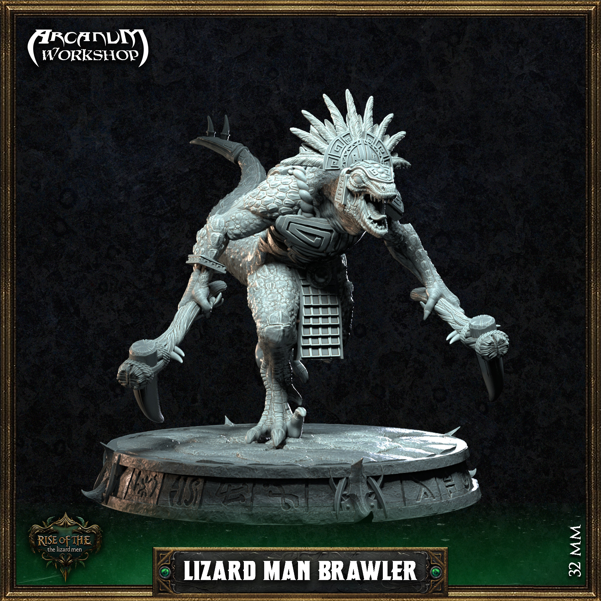 Lizard Man Brawler 32MM