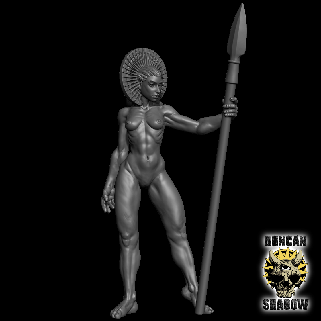 Female with Spear (Pre Supported)