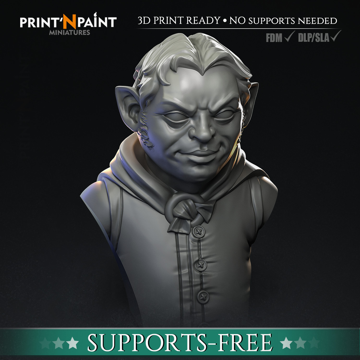 Halfling Explorer Bust