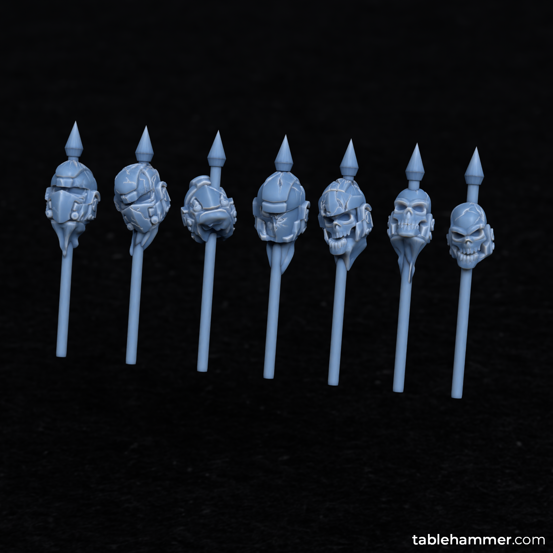 Human super soldier pike heads (Casualties)