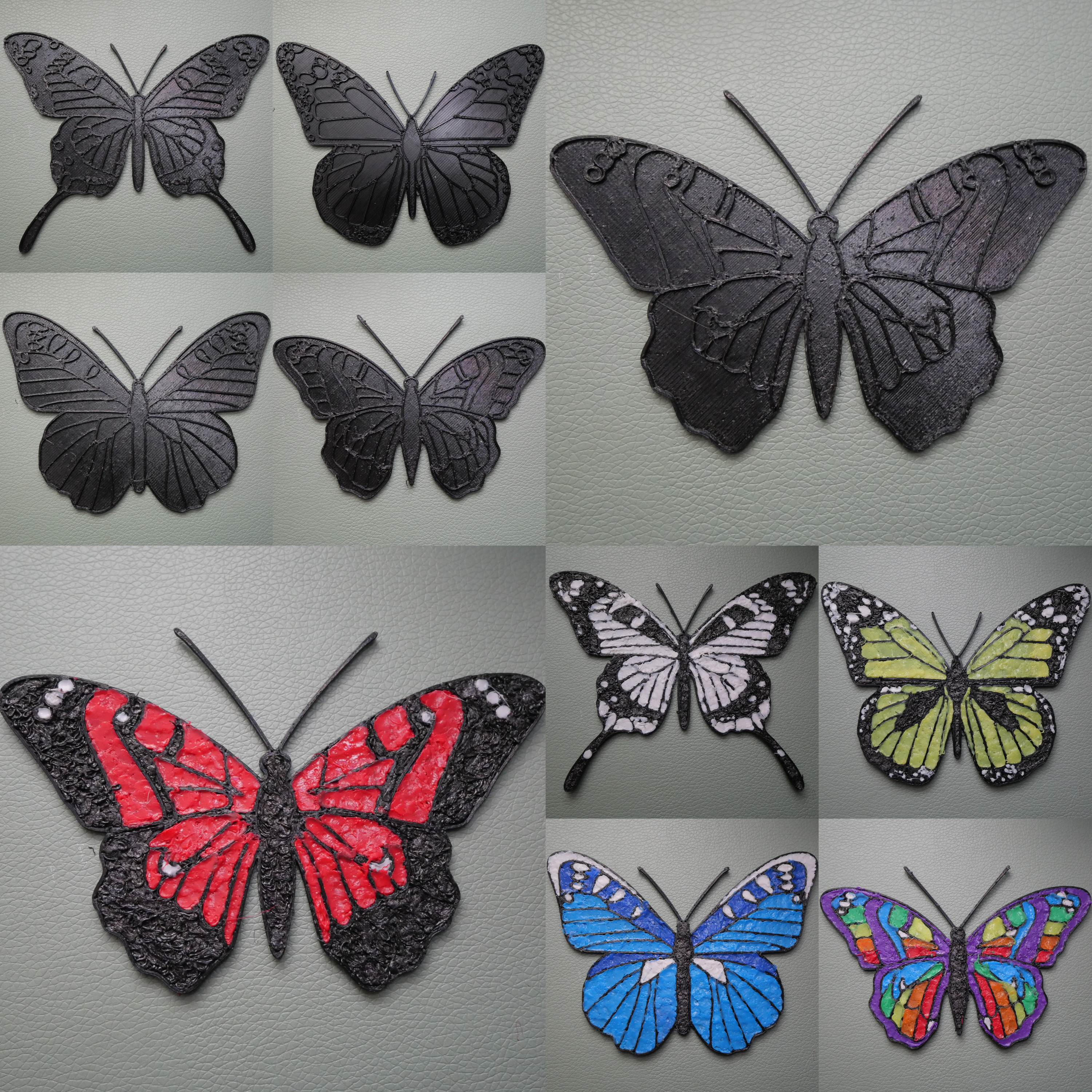 3D Pen Colouring Pictures - Butterflies