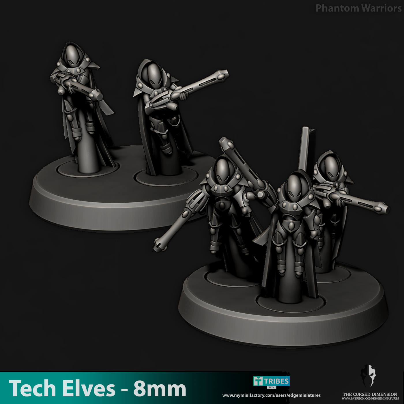 Phantom Warriors - Tech Elves - 8mm