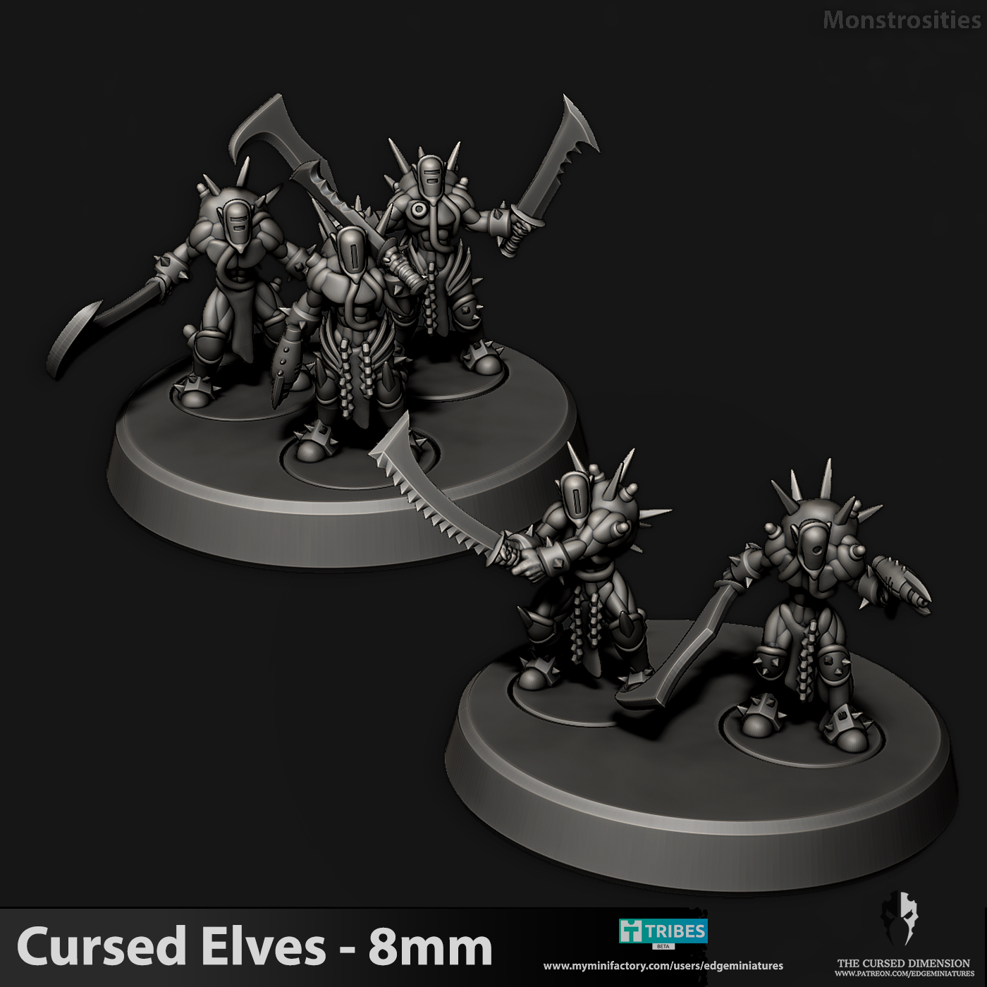 Monstrosities - Cursed elves - 8mm