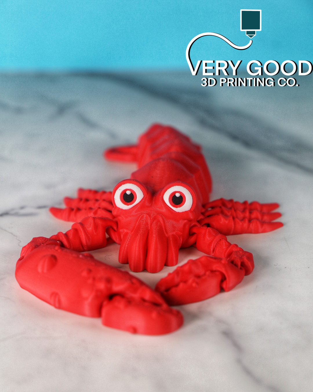 Flexi Shrimp & Flexi Pistol Shrimp, Articulating, Print in Place
