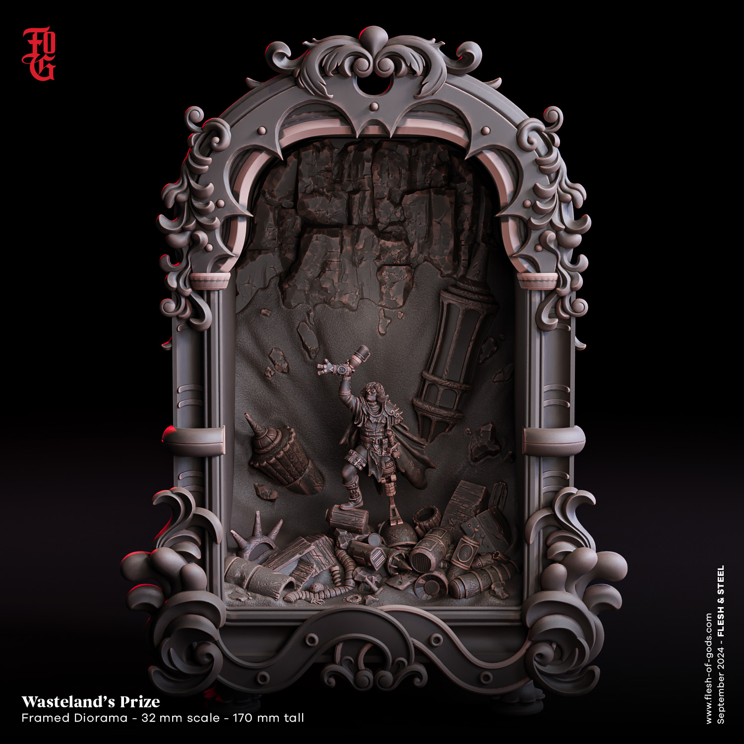 Framed Diorama - Wasteland's Prize