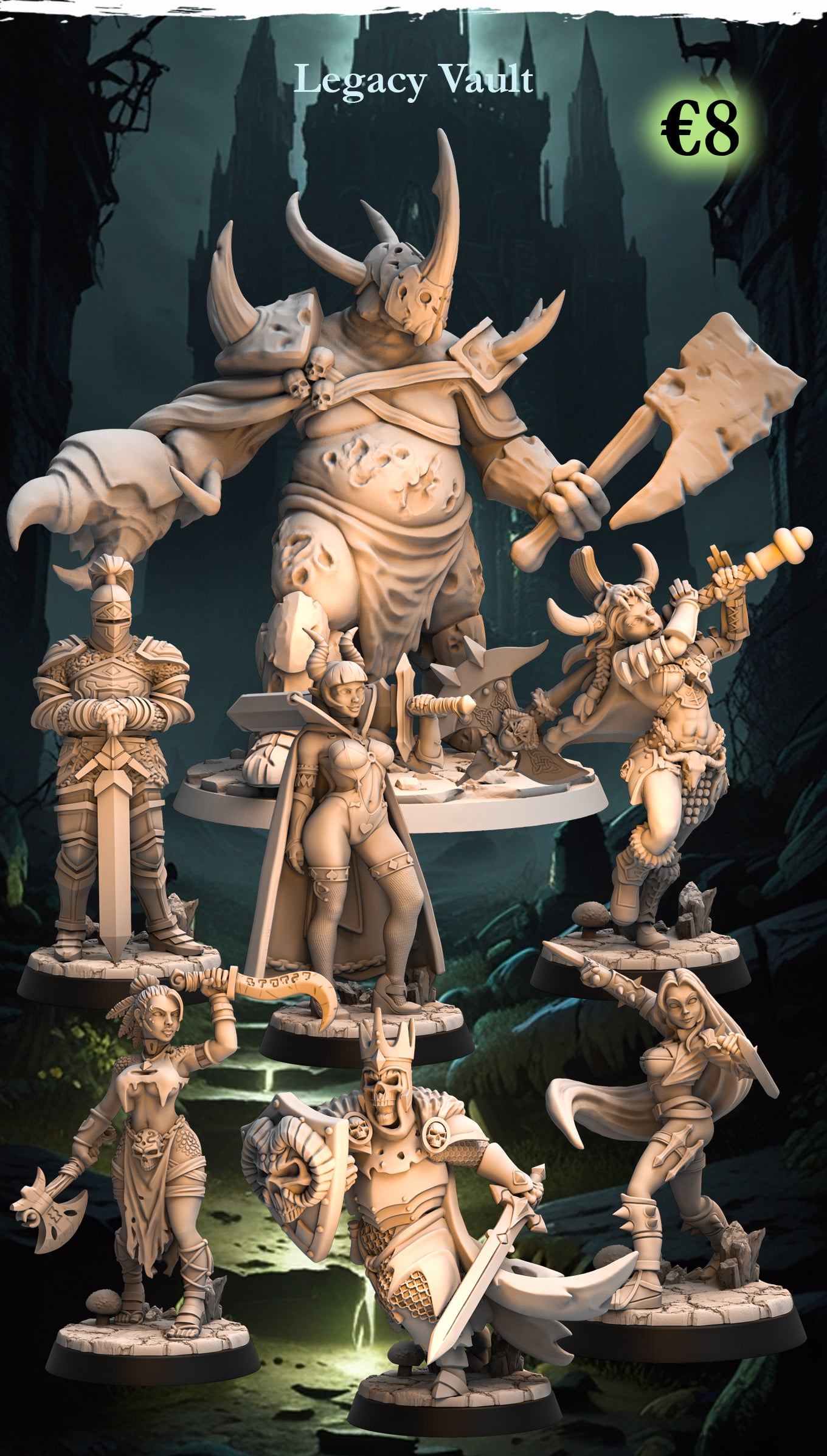 PRE-SUPPORTED Legacy Vault FCII - 32mm - DnD