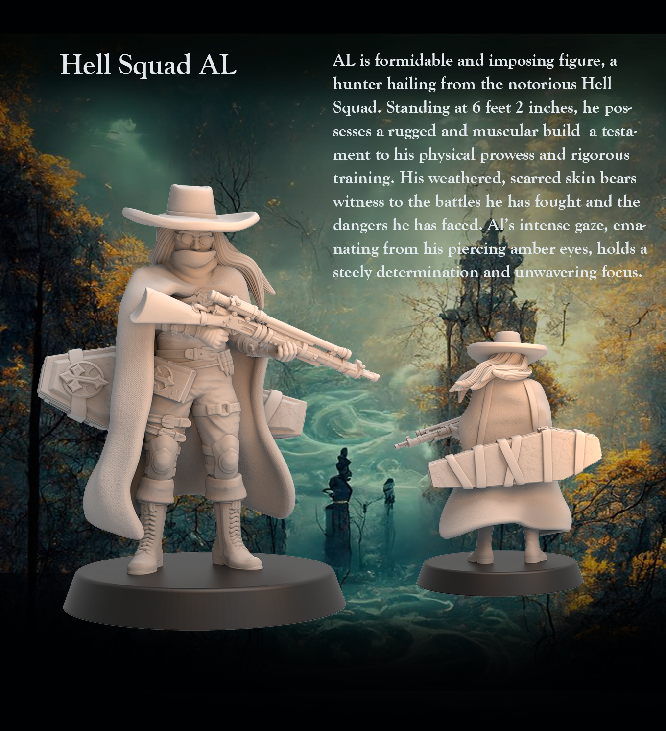 Veteran Hunter Hell Squad AL – Veteran Hunter - Veteran Hunter - 32mm - Heroic scale