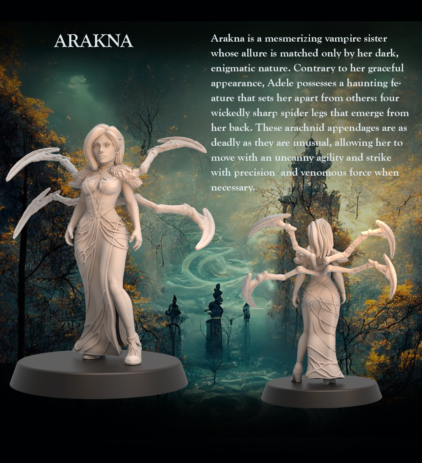 Spider Queen Assassin Arakna - Spider Queen Assassin - 32mm - Heroic scale